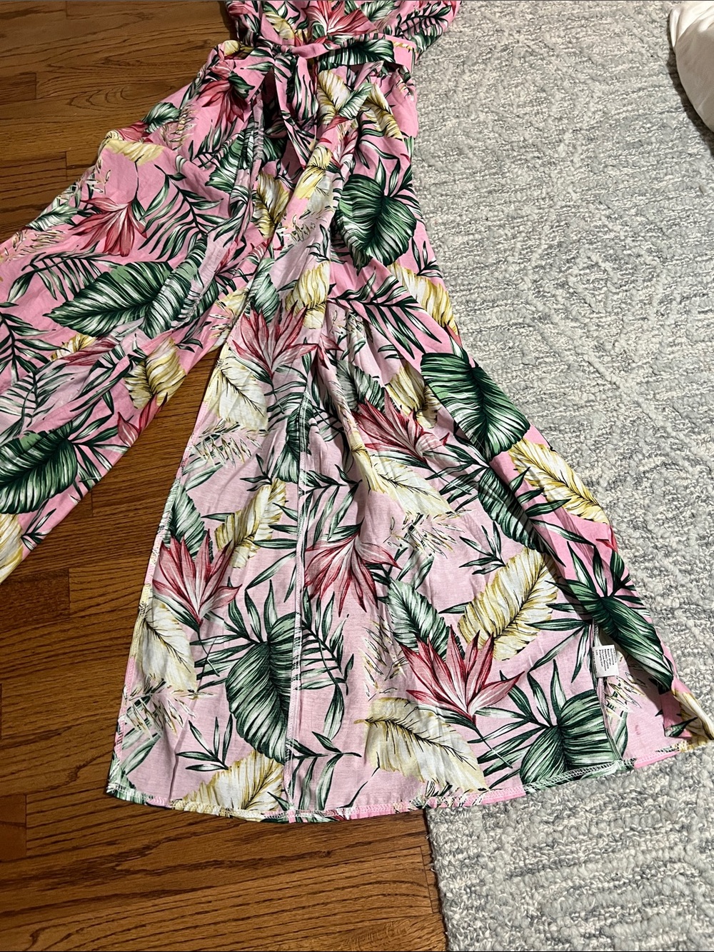 Tropical Zippered Jumpsuit - Picture 8 of 9